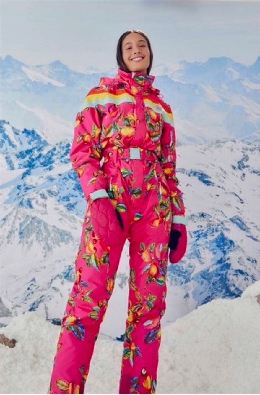 Farm Rio Cashew Pink ski suit size small